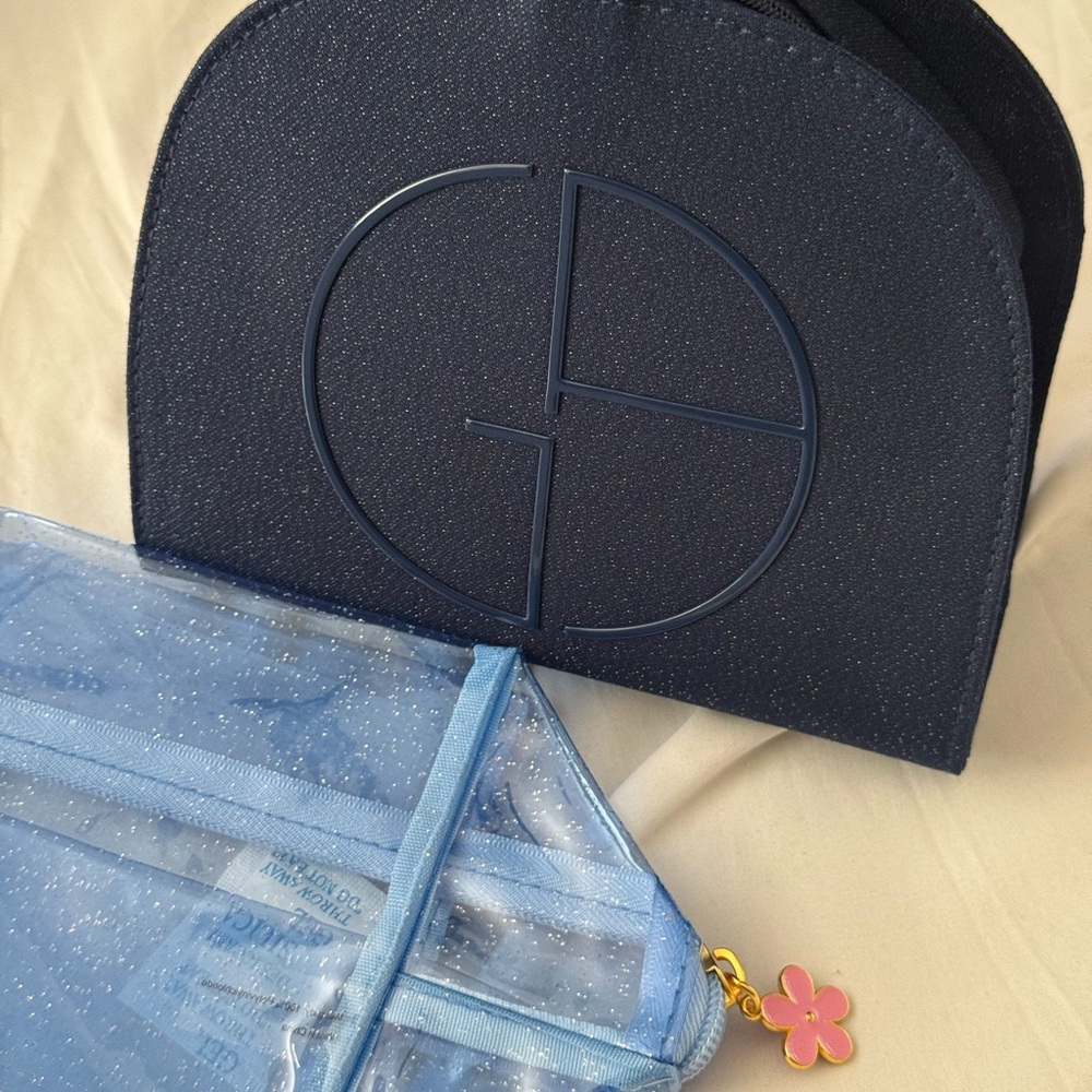Giorgio Armani and Blue Cosmetic Bag Set